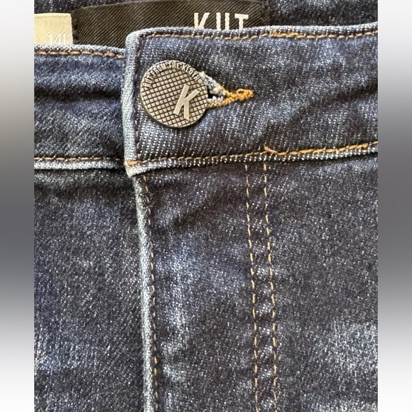 Kut from the Kloth Jeans Sz 14 Long Rachael Fab Ab Mom High Rise Raw Hem 2 Pair - Picture 3 of 9